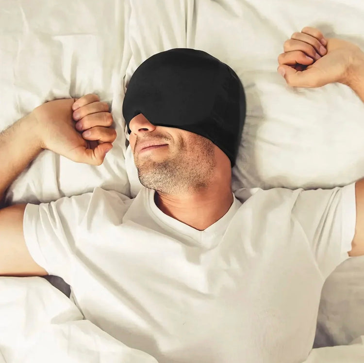 Ingénieux bonnet en gel, soulage les maux de tête, apaise les sinus, réduit les yeux boursouflés, calme le stress – Thérapie froide ou chaude – Réutilisable et flexible – Taille unique. Livraison prioritaire offerte !