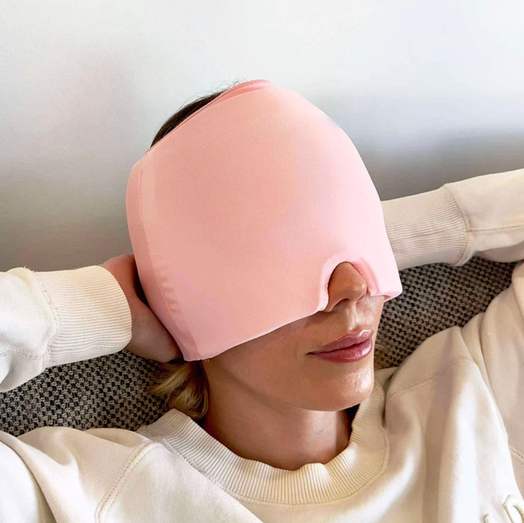 Ingénieux bonnet en gel, soulage les maux de tête, apaise les sinus, réduit les yeux boursouflés, calme le stress – Thérapie froide ou chaude – Réutilisable et flexible – Taille unique. Livraison prioritaire offerte !