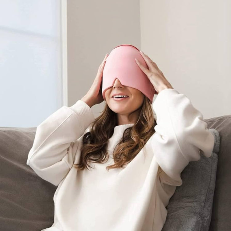 Ingénieux bonnet en gel, soulage les maux de tête, apaise les sinus, réduit les yeux boursouflés, calme le stress – Thérapie froide ou chaude – Réutilisable et flexible – Taille unique. Livraison prioritaire offerte !