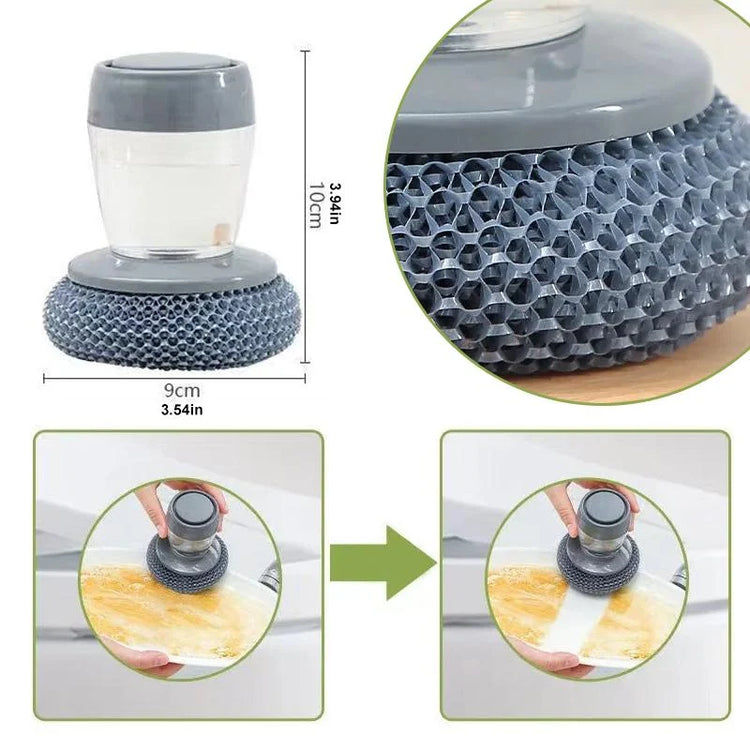 Brosse de cuisine avec distributeur de savon intégré. La livraison est offerte !