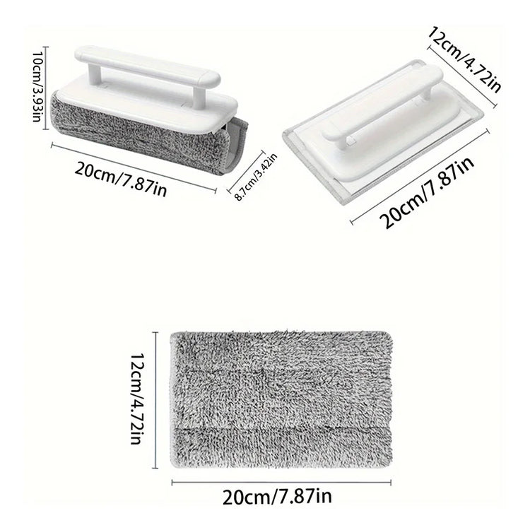 Brosse ultra-résistante pour rainures et vitres, conçue pour un usage intensif et faite pour durer. Ensemble Premium, plusieurs chiffons inclus. La livraison prioritaire est offerte !