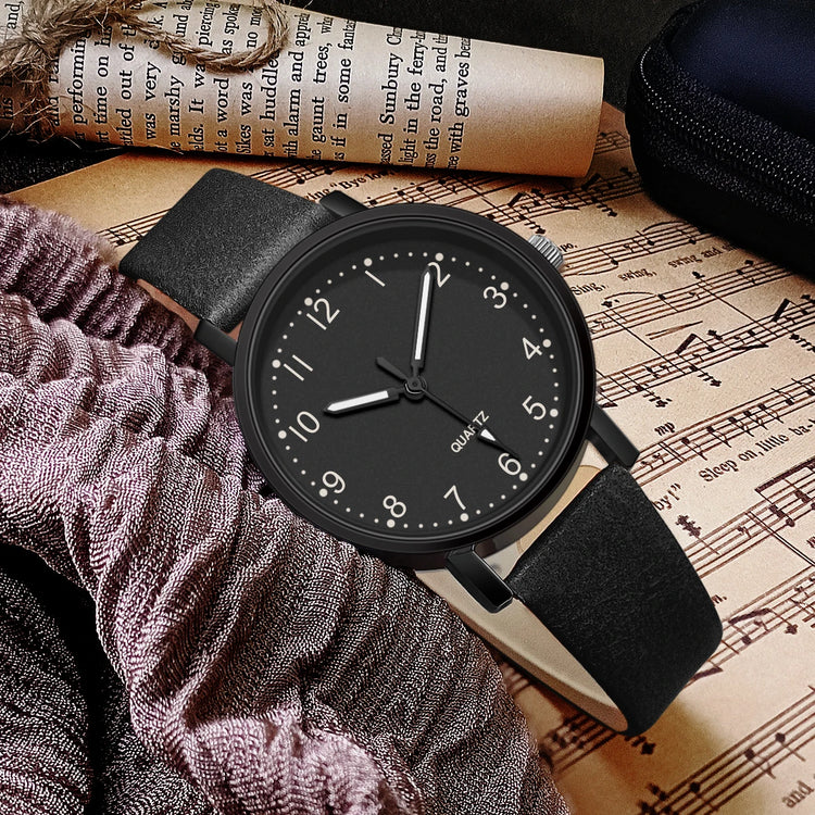 Montre vintage pour femme au look ton sur ton – cadran et bracelet assortis, disponible en 7 couleurs. Livraison prioritaire offerte !