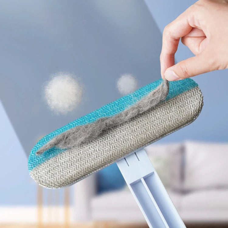 Ingénieuse brosse anti-poils 4 en 1 réutilisable pour chiens et chats – Nettoyeur de tapis, canapés, meubles, moustiquaires et vitres, lavable, respectueuse des tissus, ultra-efficace contre poils, poussière et débris. Livraison offerte !