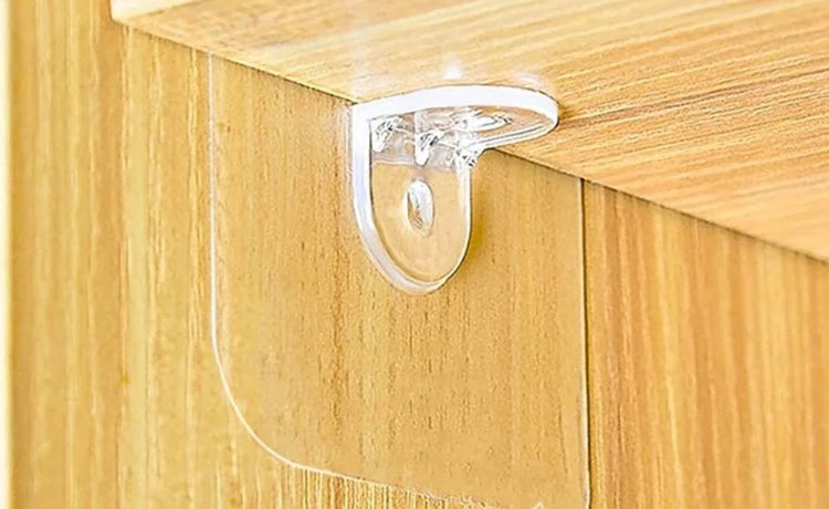 Supports auto-adhésifs puissant pour tablettes, planches, étagères et diverses surfaces horizontales. Sans trace et sans perçage, résistent à l'eau et l'humidité, pour la salle de bain, cuisine, chambre, etc, La livraison est offerte !