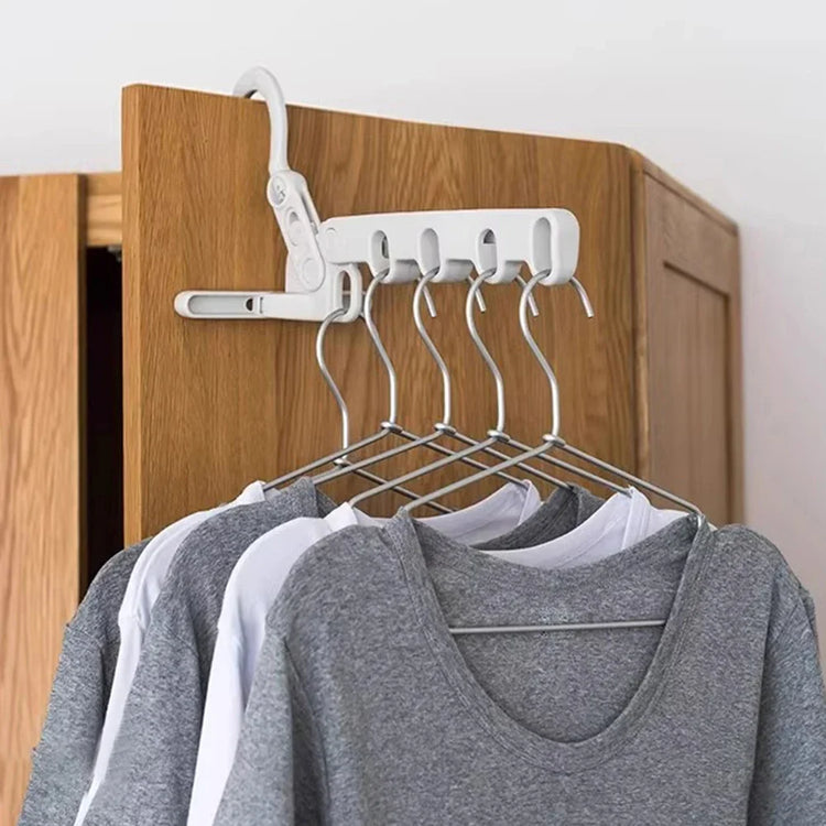 Ingénieux support magique de séchage et rangement à 5 crochets, cintre multifonction, ultra solide et robuste jusqu’à 4 kg, gain de place – Idéal pour sécher le linge à l’intérieur les jours de pluie ou de froid, support Premium. Livraison offerte !
