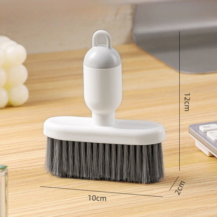 Brosse de nettoyage multifonctions 2 en 1 avec mini brosse intégrée, brosse à poils souples pour clavier d’ordinateur, crevasses de fenêtres, voiture et nettoyage ménager. Livraison offerte !