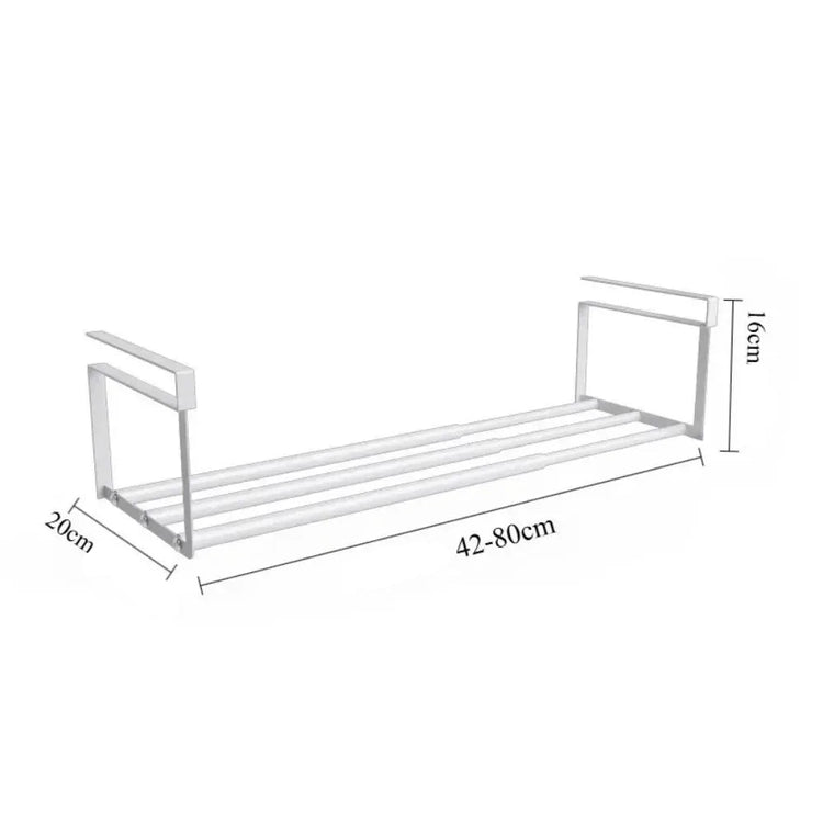 Étagère à chaussures télescopique réglable en acier au carbone, organisateur sous-étagère peu encombrant pour placards et armoires, support extensible. Livraison offerte !