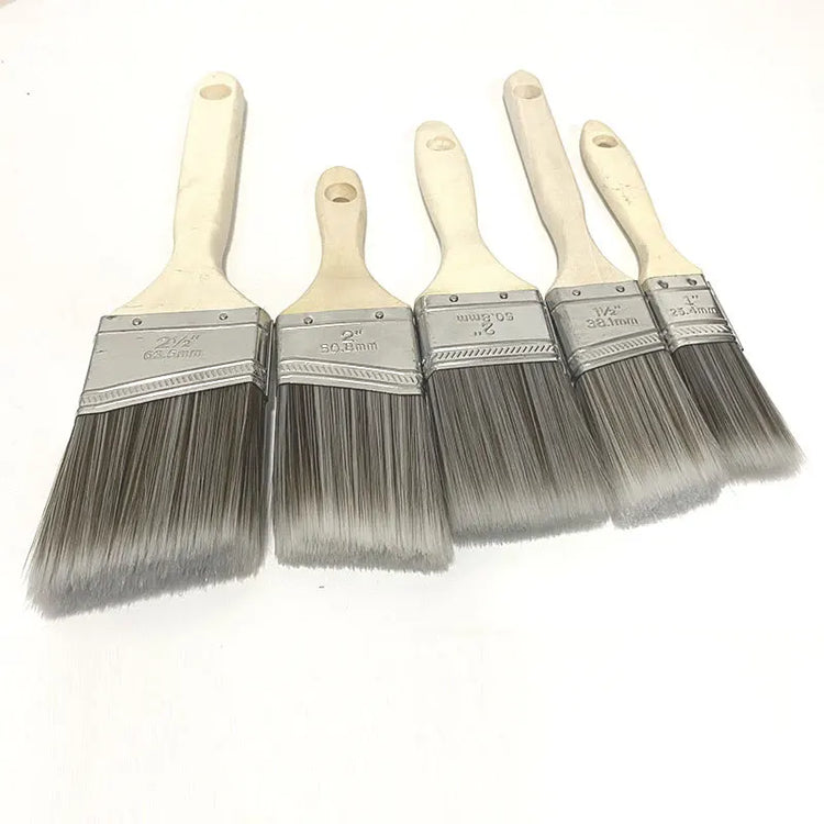 Lot de 5 pinceaux Premium pour peinture intérieure et extérieure, compatibles avec les peintures au latex, les laques, et bien plus. La livraison prioritaire est offerte !