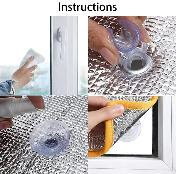 Film occultant opaque pour fenêtre, isolant en aluminium double face, protection solaire et UV, pare-soleil efficace, conservez vos pièces fraîches. La livraison prioritaire est offerte !