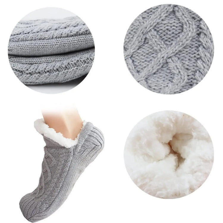 Magnifiques chaussettes thermiques antidérapantes pour l'intérieur. Fini les pieds gelés et inconfortables. Un indispensable pour un hiver douillet et sain. Qualité Premium. Produit coup de coeur. La livraison est offerte!