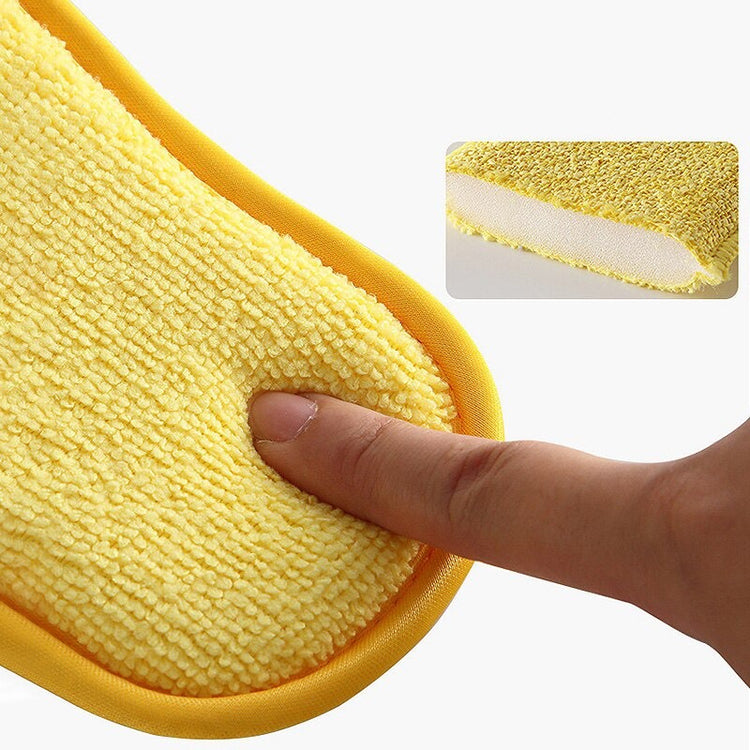 Magnifiques éponges de nettoyage, double côtés, immense pouvoir d'absorption, anti-rayures, réutilisables et économiques. Idéales pour les revêtements anti-adhésifs. La livraison est offerte !