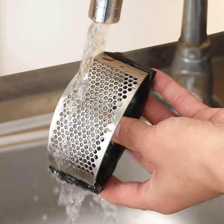 Presse-ail en acier inoxydable de qualité professionnelle. La livraison prioritaire est offerte !