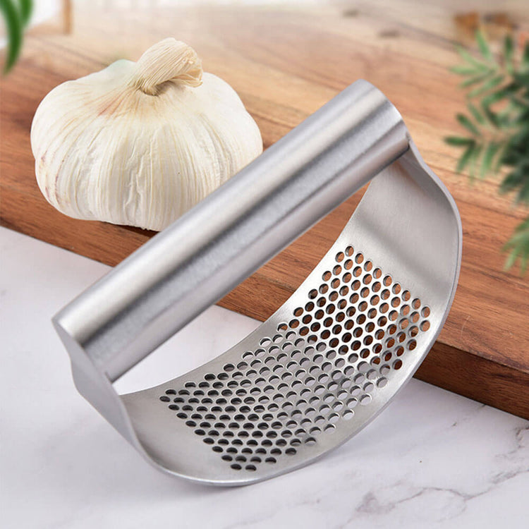 Presse-ail en acier inoxydable de qualité professionnelle. La livraison prioritaire est offerte !