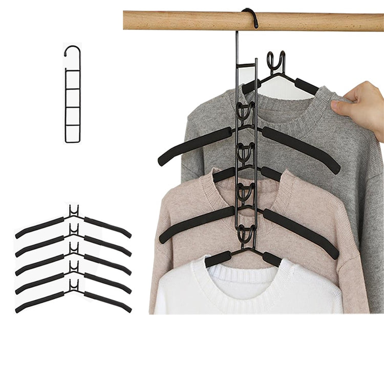 Cintre en fer, peu encombrant, individuellement détachable, avec crochets de connexion