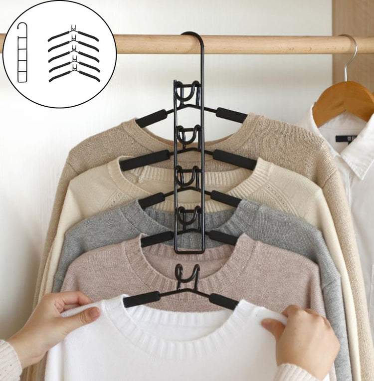 Cintre en fer, peu encombrant, individuellement détachable, avec crochets de connexion