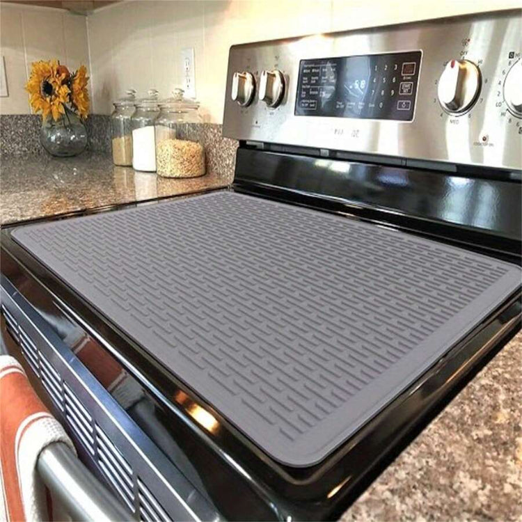 Housse de protection extra grande 71x50 cm, tapis en silicone pour cuisinière et comptoir : résistante aux rayures et à la chaleur, facile à nettoyer, multi-usage. Un indispensable pour chaque cuisine. La livraison prioritaire est offerte !