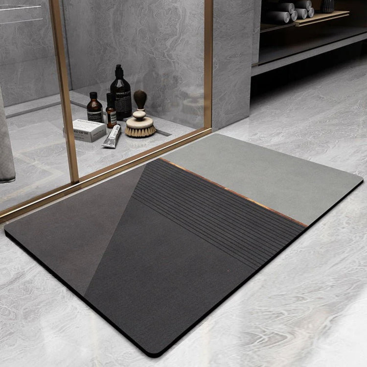 Superbe tapis de bain à séchage rapide avec motifs, sécuritaire, il prévient les glissades, reste propre, frais et sans odeur. La livraison prioritaire est offerte !