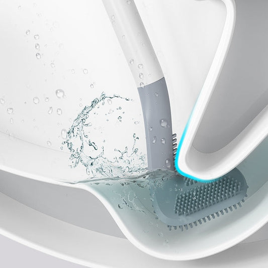 Brosse WC en silicone avec tête de golf, ingénieuse, pratique, hygiénique, design moderne, pour un nettoyage immaculé. La livraison est offerte!