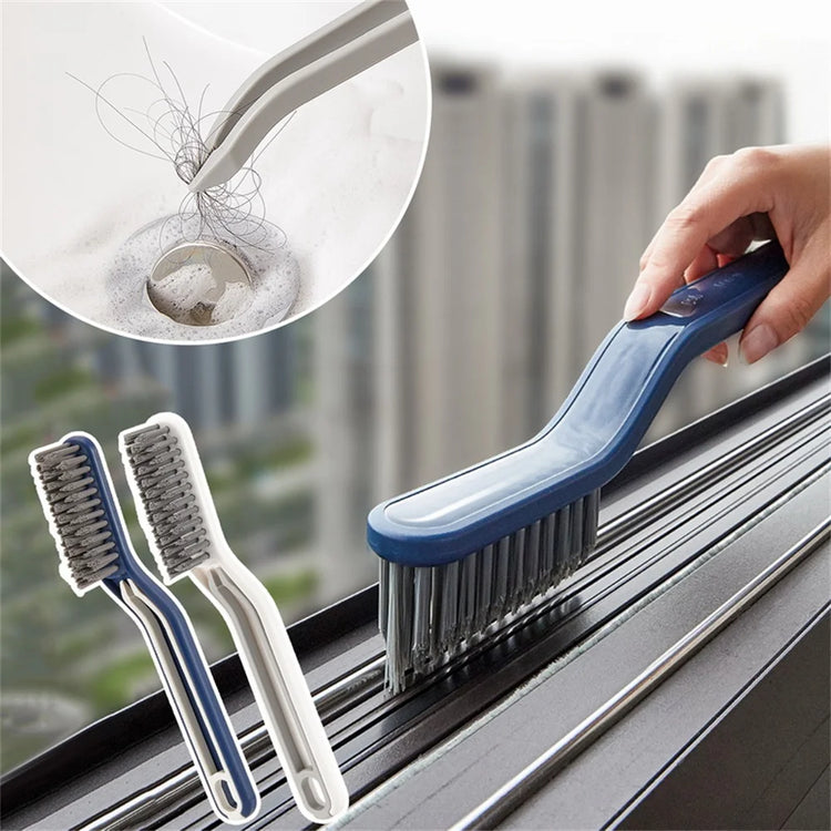 Grande brosse à poils durs en forme de V pour rainures, assure une propreté impeccable de tous les joints de votre salle de bains et cuisine. Pince incluse dans la poignée. Produit coup de coeur. La livraison est offerte !