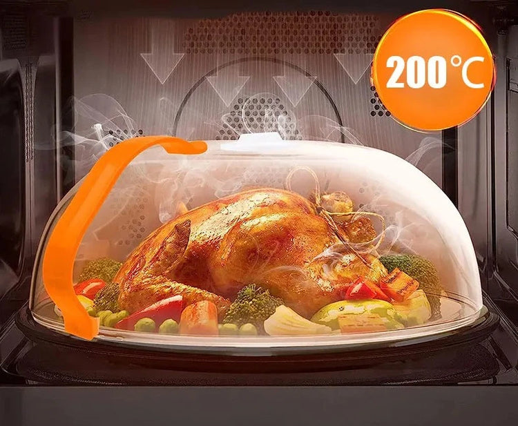 Couvercle Premium pour micro-ondes avec poignée ergonomique, non toxique, double trou de vapeur pour une cuisson uniforme, facile à accrocher pour un rangement optimal, polyvalent pour tous types de plats. La livraison prioritaire est offerte !