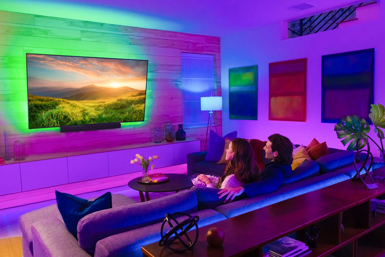 Ruban LED RGB, lumière flexible USB Bluetooth avec application wifi et télécommande pour rétroéclairage TV ou toute autre décoration - la livraison prioritaire est offerte !