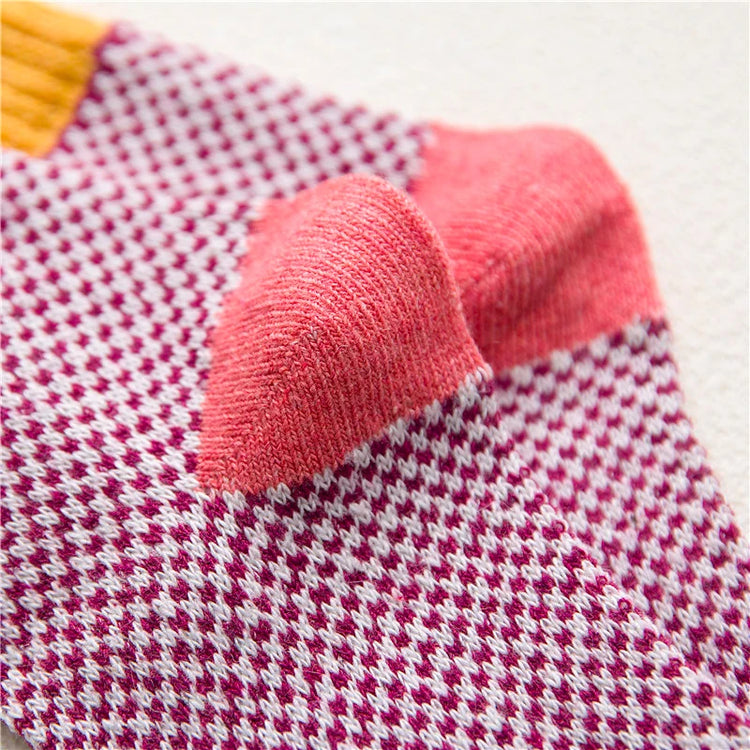 Magnifiques chaussettes épaisses, automne-hiver, en coton et laine, ultra-douces et chaudes, haute qualité, motif élégant, confort décontracté – lot de 5 paires pour femmes, taille unique 34-42. Livraison offerte !