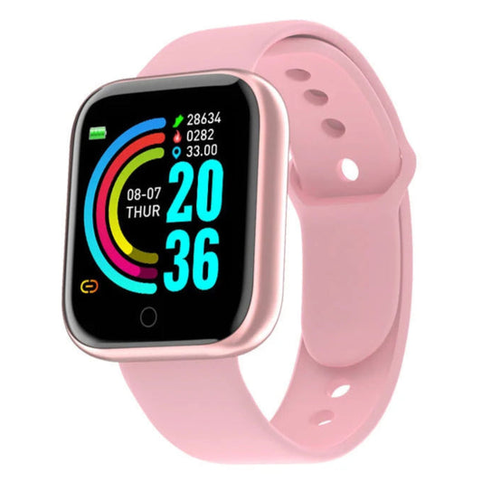 Montre connectée avec écran de taille standard (37mm), interface EN FRANÇAIS, compatible Android et Apple iOS, étanchéité IP67, podomètre,  fréquence cardiaque, tension artérielle, analyse du sommeil et bien plus. Livraison prioritaire offerte !