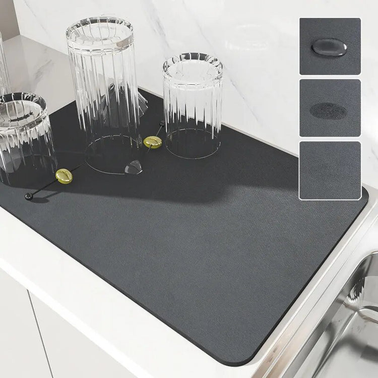 Magnifique tapis de cuisine super absorbant, égouttoir à vaisselle, séchage rapide pour tasses à café, tapis de drainage, sous-verre pour vaisselle, tant d’utilisations possibles. La livraison est offerte !