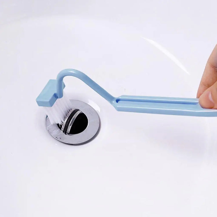 Toilet Cleaning Brush S Shape Portable Wc Scrubber Curved Side Bending Handle Corner