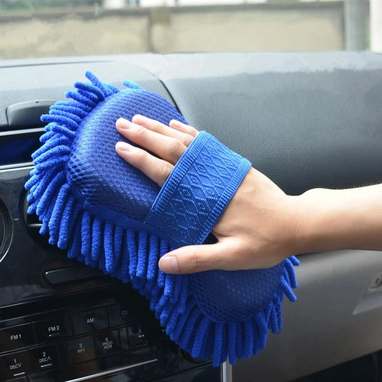 Éponge de lavage pour voiture en microfibre - outils de nettoyage, brosses de soin automobile, serviette de lavage en chenille, accessoires auto, gants de nettoyage. La livraison prioritaire est offerte !