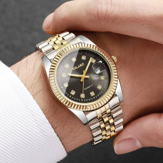 Montre élégante, style bijou avec cadran orné de pierres brillantes, disponible en version pour femme et pour homme. Livraison prioritaire offerte !