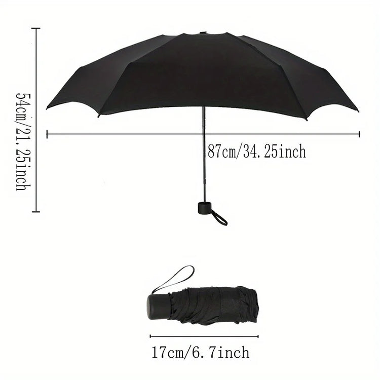 Small Folding Umbrella Rain Women Gift Men Mini Pocket Parasol Girls Anti-UV Waterproof Portable Travel