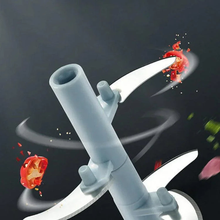 Hachoir manuel avec lames ultra tranchantes en acier inoxydable – Coupe rapide, uniforme et sans effort – Idéal pour légumes, oignons, viande, ail et herbes – Nettoyage facile. Livraison prioritaire offerte !