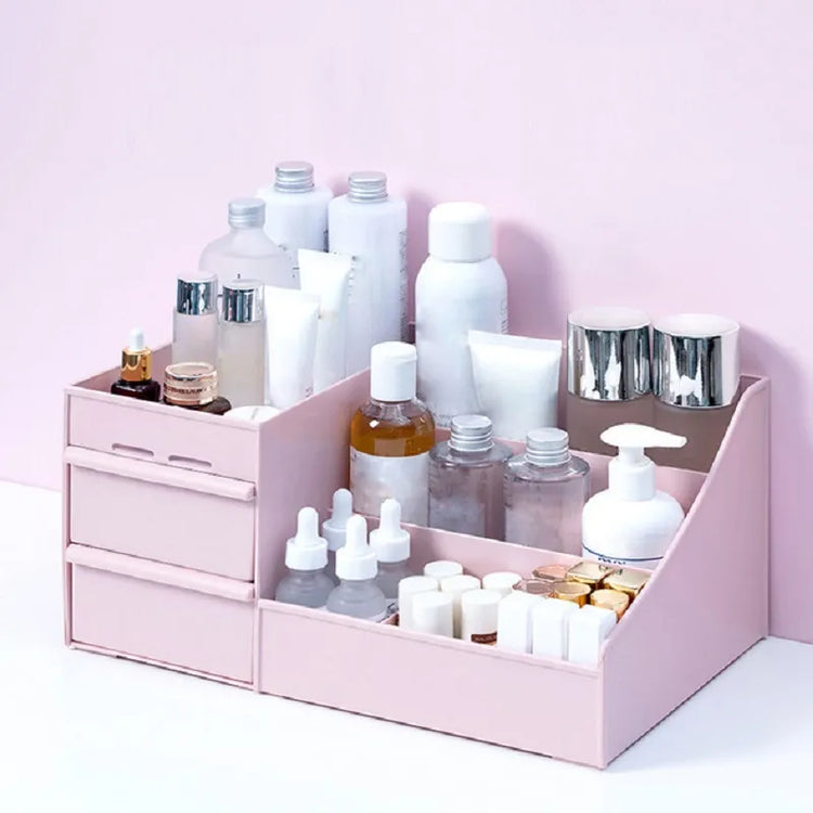 Ingénieuse boîte de rangement pour produits de beauté, organisateur de cosmétiques, grande capacité de rangement, pour un espace organisé, propre et agréable. La livraison est offerte !