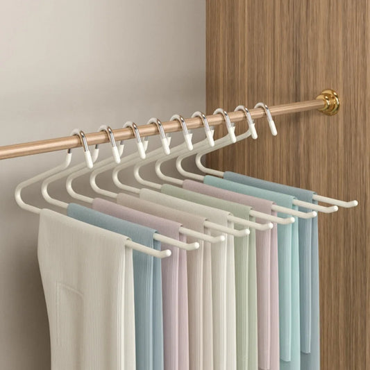 10pcs goose shaped plastic impregnated pants rack, super strong load-bearing, nano anti slip, suitable for both dry and wet use