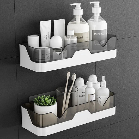 Magnifique étagère murale de douche porte-shampooing, installation sans perçage, système d’ancrage ultra adhérent. Livraison offerte !