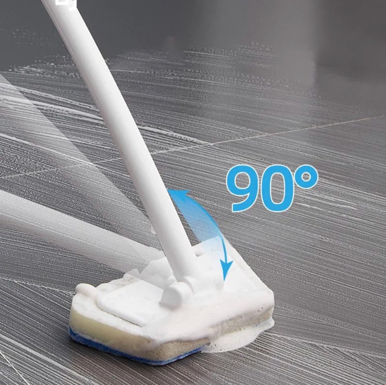 Brosse de nettoyage multifonctionnelle et robuste, long manche de 56 cm pour murs, sols, carrelage, porte de douche et salle de bain. La livraison prioritaire est offerte !