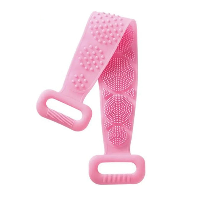 Indispensable brosse de douche en silicone exfoliante pour le corps et le dos, durable, écologique, hygiénique, avec double face massante. La livraison est offerte !