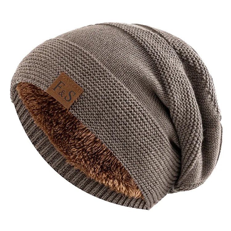 Splendide bonnet décontracté doublé de fourrure pour hommes et femmes. La Livraison est offerte!