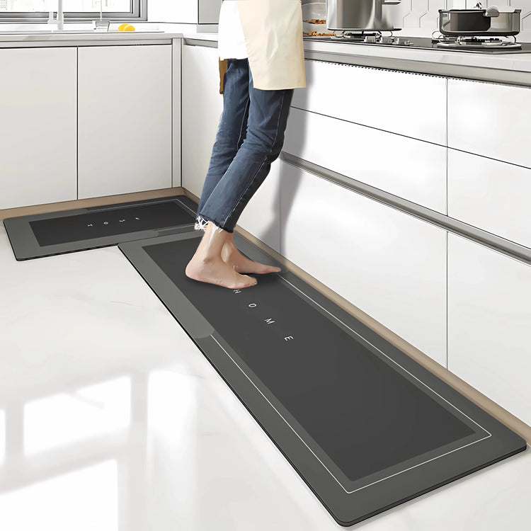 Tapis de cuisine super absorbant, antidérapant, confortable et anti-fatigue pour vos pieds, chevilles et jambes. La livraison est offerte !