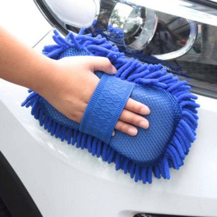 Éponge de lavage pour voiture en microfibre - outils de nettoyage, brosses de soin automobile, serviette de lavage en chenille, accessoires auto, gants de nettoyage. La livraison prioritaire est offerte !