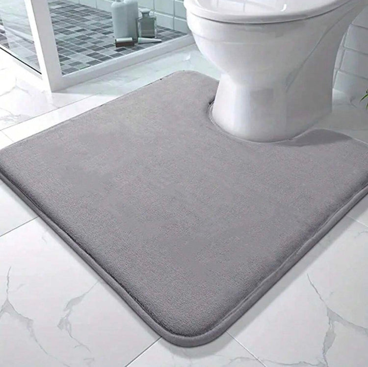 Superbe tapis de salle de bain en forme de U, douceur incomparable, surface antidérapante, absorption optimale, lavable et durable. La livraison prioritaire est offerte !