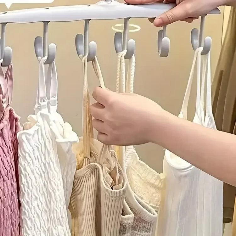 Cintre multifonctionnel rotatif à 12 crochets, organisateur gain de place pour bretelles, sous-vêtements, foulards et accessoires – support robuste 360° pour garde-robe ordonnée. Livraison offerte !