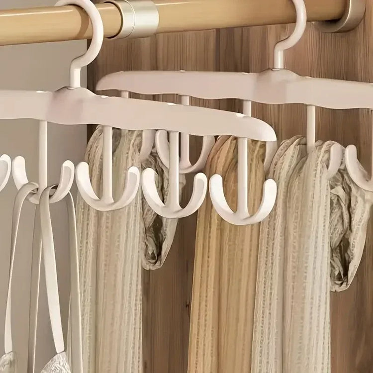 Cintre multifonctionnel rotatif à 12 crochets, organisateur gain de place pour bretelles, sous-vêtements, foulards et accessoires – support robuste 360° pour garde-robe ordonnée. Livraison offerte !