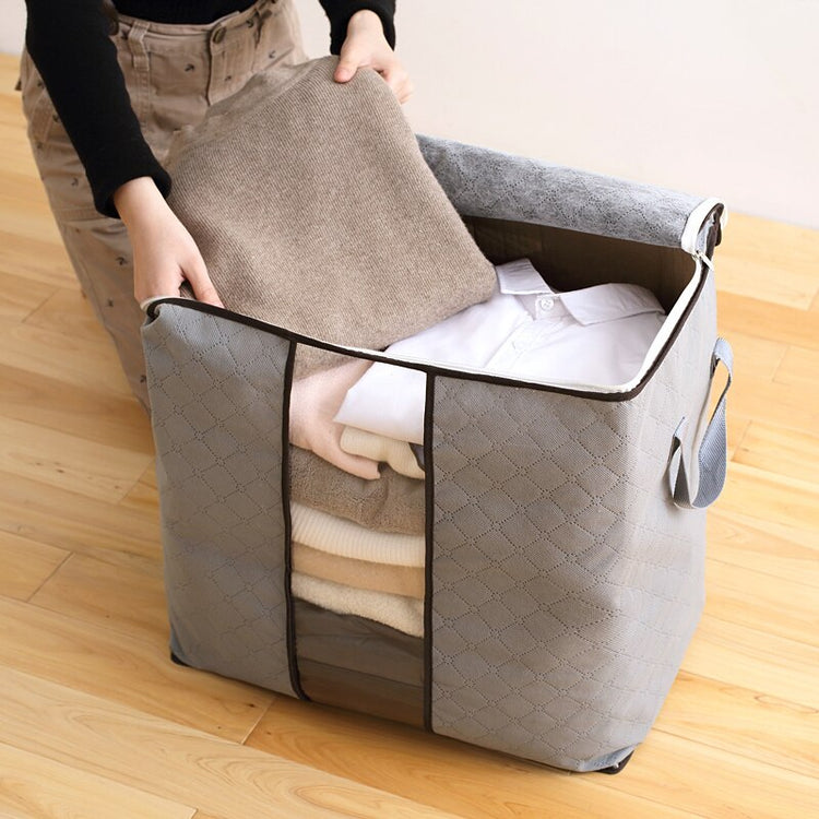 Magnifique sac de rangement grande capacité avec poignée renforcée, fenêtre transparente, tissu respirant et anti-poussière, fermeture éclair bidirectionnelle pour couettes, vêtements et couvertures. Livraison prioritaire offerte !