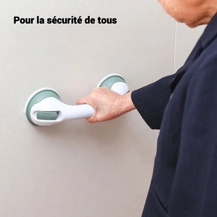 Indispensable poignée de sécurité munie de puissantes ventouses, sans perçage et amovible, un must pour toutes les salles de bain. La livraison prioritaire est offerte !