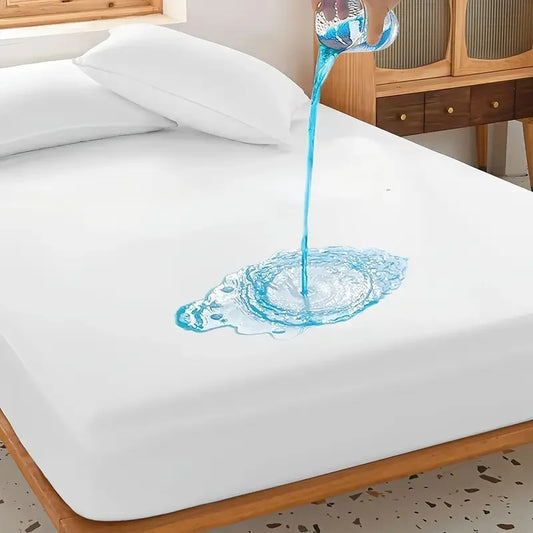 Protège matelas Premium, imperméable et micro respirant, silencieux, fraîcheur et hygiène, lavable à 90°C, drap housse extensible jusqu'à 35 cm pour un maintien parfait. La livraison prioritaire est offerte !
