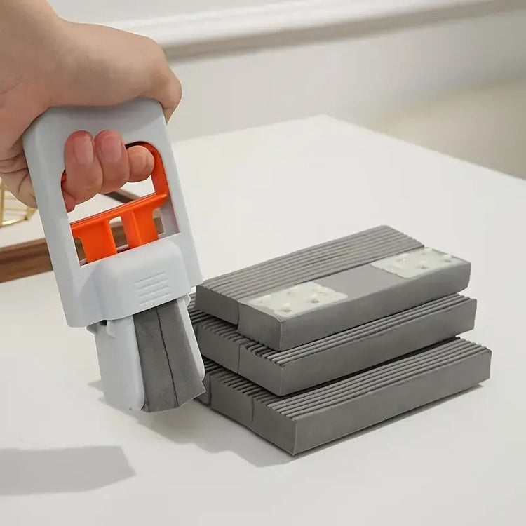 Mini serpillière à presser avec système push-pull, serpillière compacte à forte absorption, nettoyage mains libres, usage humide et sec pour tables, miroirs, fenêtres, comptoirs. Livraison offerte !