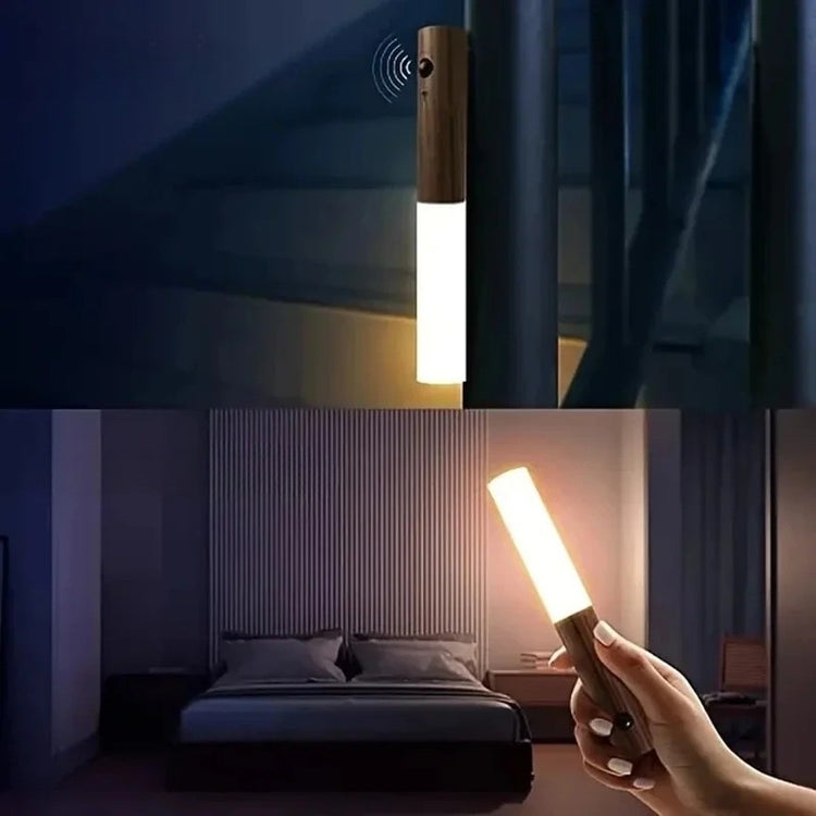 Ingénieuse veilleuse magnétique rechargeable avec détecteur de mouvement - Installation sans perçage - Lumière LED douce et apaisante  - Design élégant, amovible et polyvalent. La livraison prioritaire est offerte !