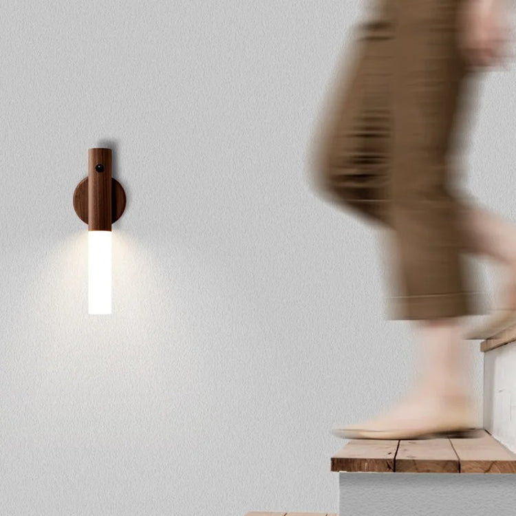 Ingénieuse veilleuse magnétique rechargeable avec détecteur de mouvement - Installation sans perçage - Lumière LED douce et apaisante  - Design élégant, amovible et polyvalent. La livraison prioritaire est offerte !